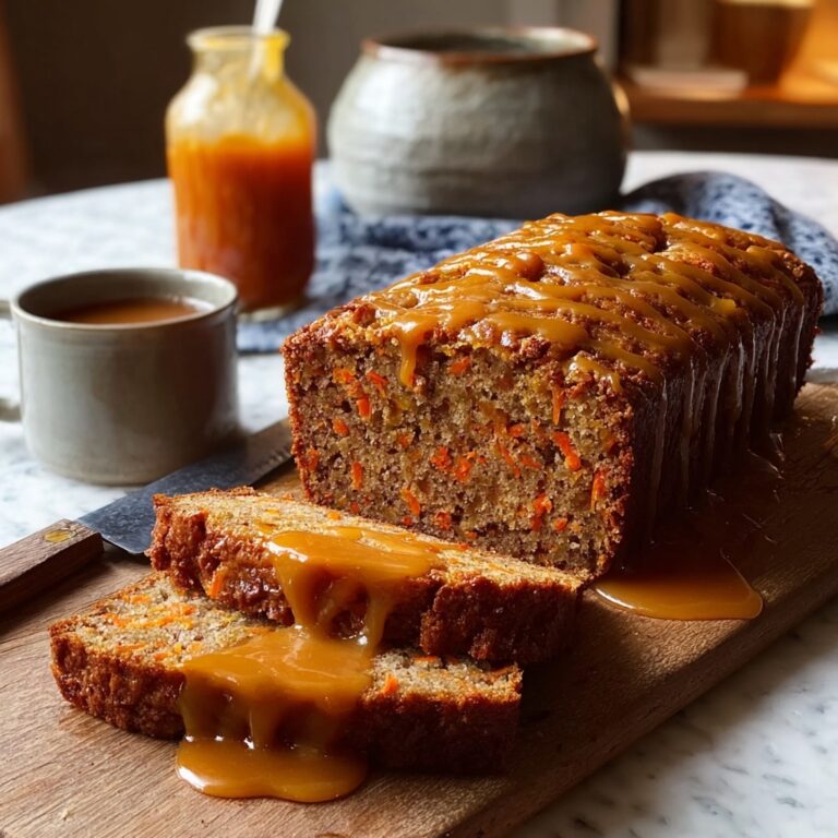 Sticky Date and Carrot Cake Loaf with Ginger Sauce Recipe