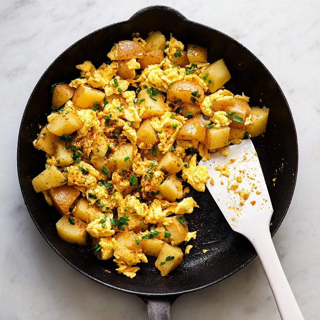 Potato Egg Scramble Recipe - Recipe Image