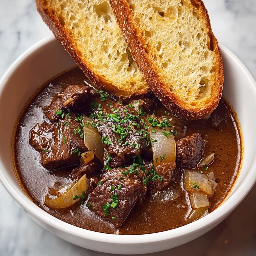 French Onion Beef Short Rib Soup Recipe - Recipe Image