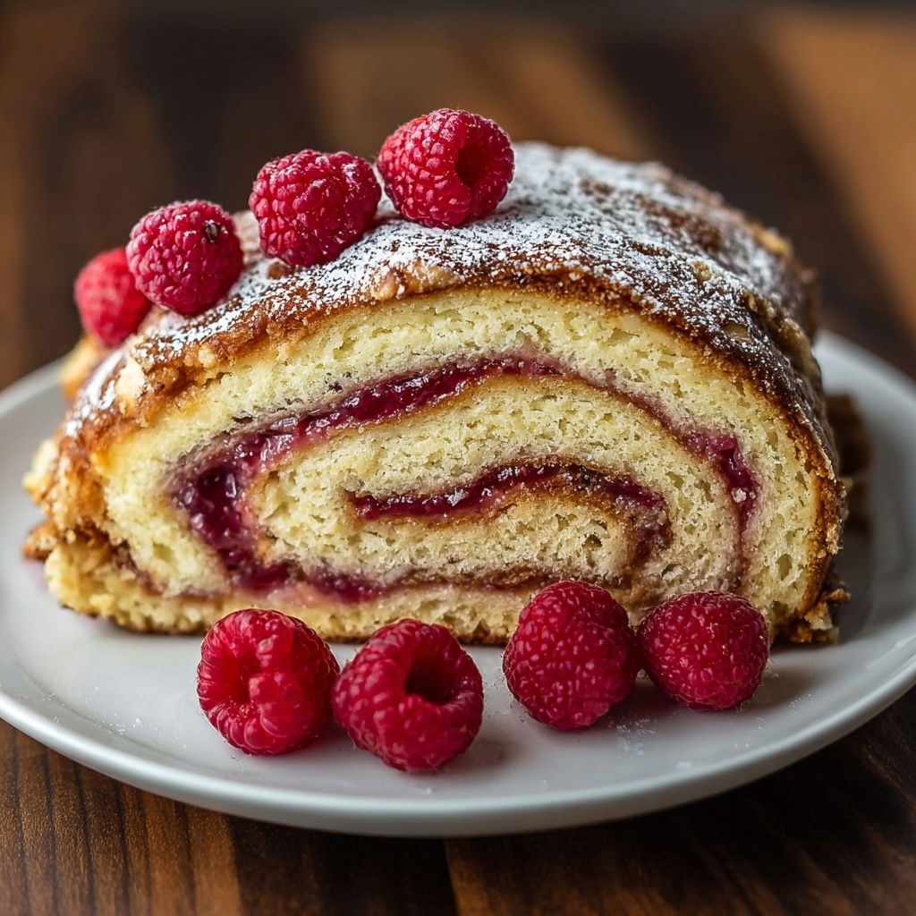 Raspberry Swirl Brioche Loaf Recipe - Recipe Image