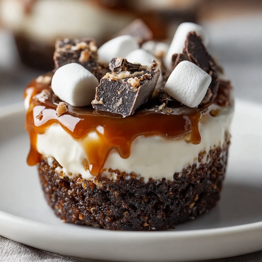 Chocolate Peanut Butter Mini Cheesecakes Recipe - Recipe Image