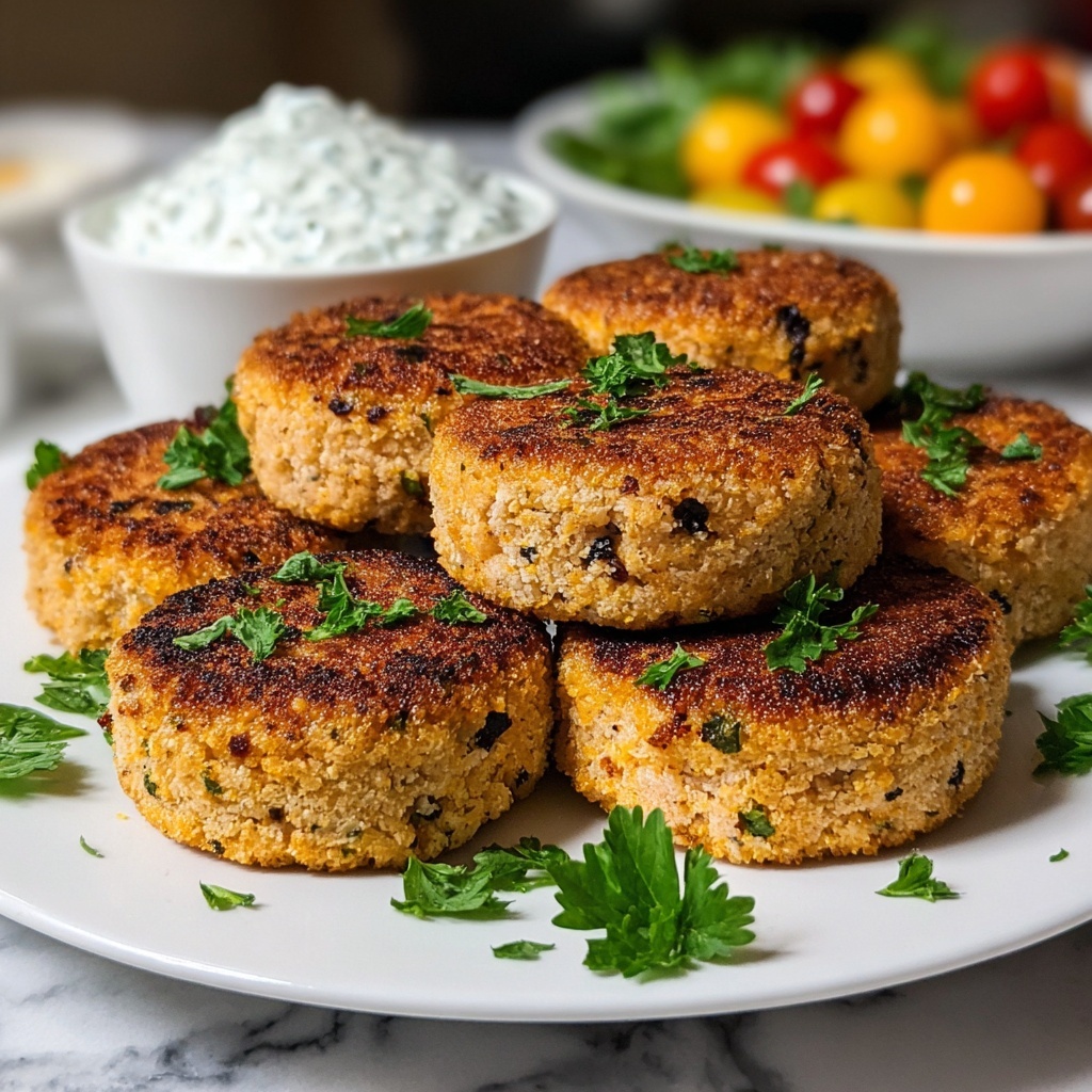 Mediterranean Chicken Patties Recipe - Recipe Image