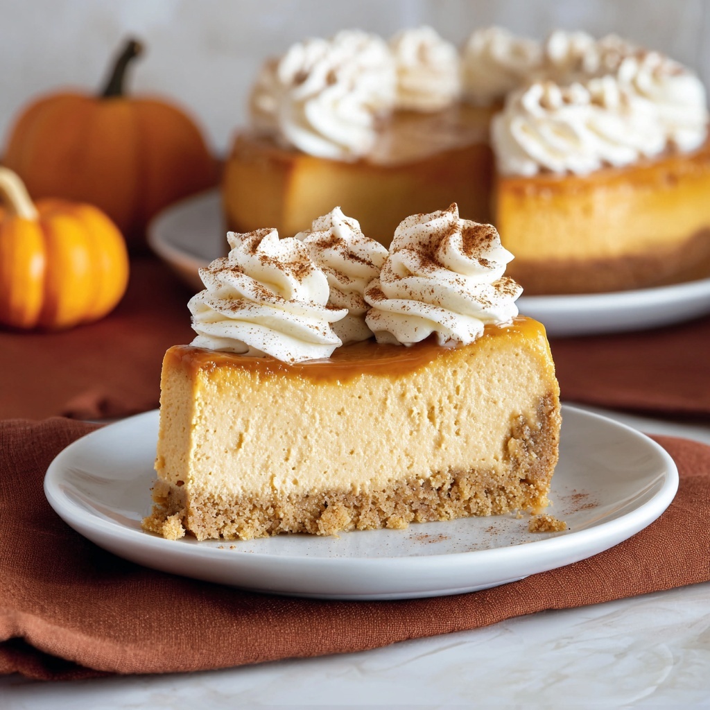 No-Bake Pumpkin Cheesecake Recipe - Recipe Image