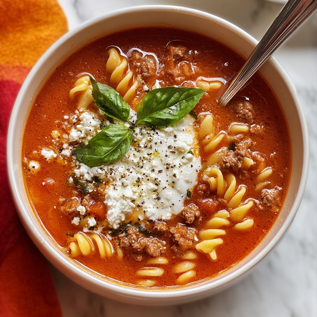 Easy Lasagna Soup Recipe - Recipe Image