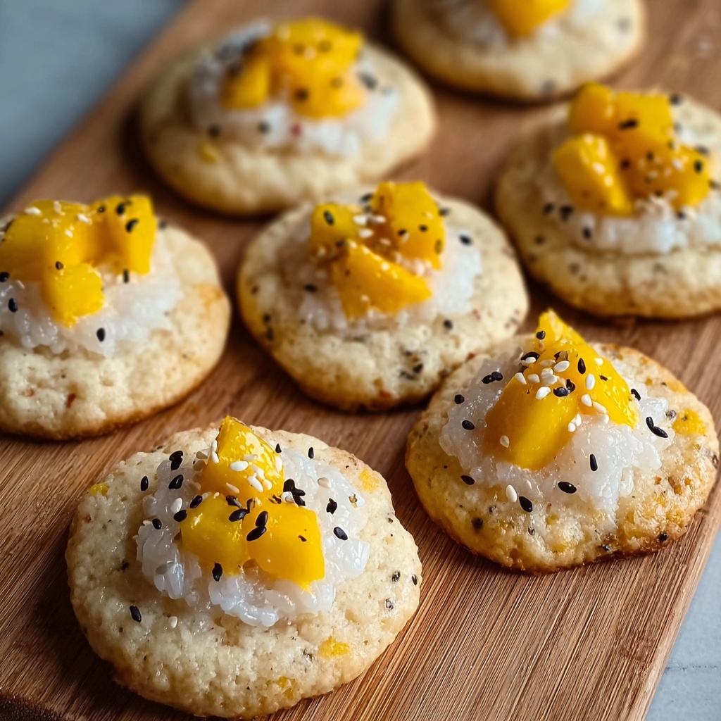 Mango Sticky Rice Cookies: A Chewy Tropical Delight Recipe - Recipe Image