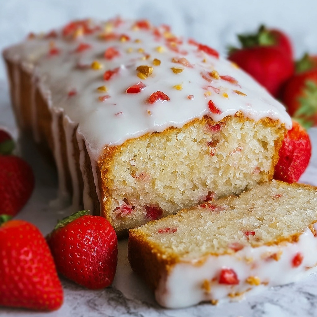 Irresistibly Moist Strawberry Bread with Sweet Glaze Recipe - Recipe Image