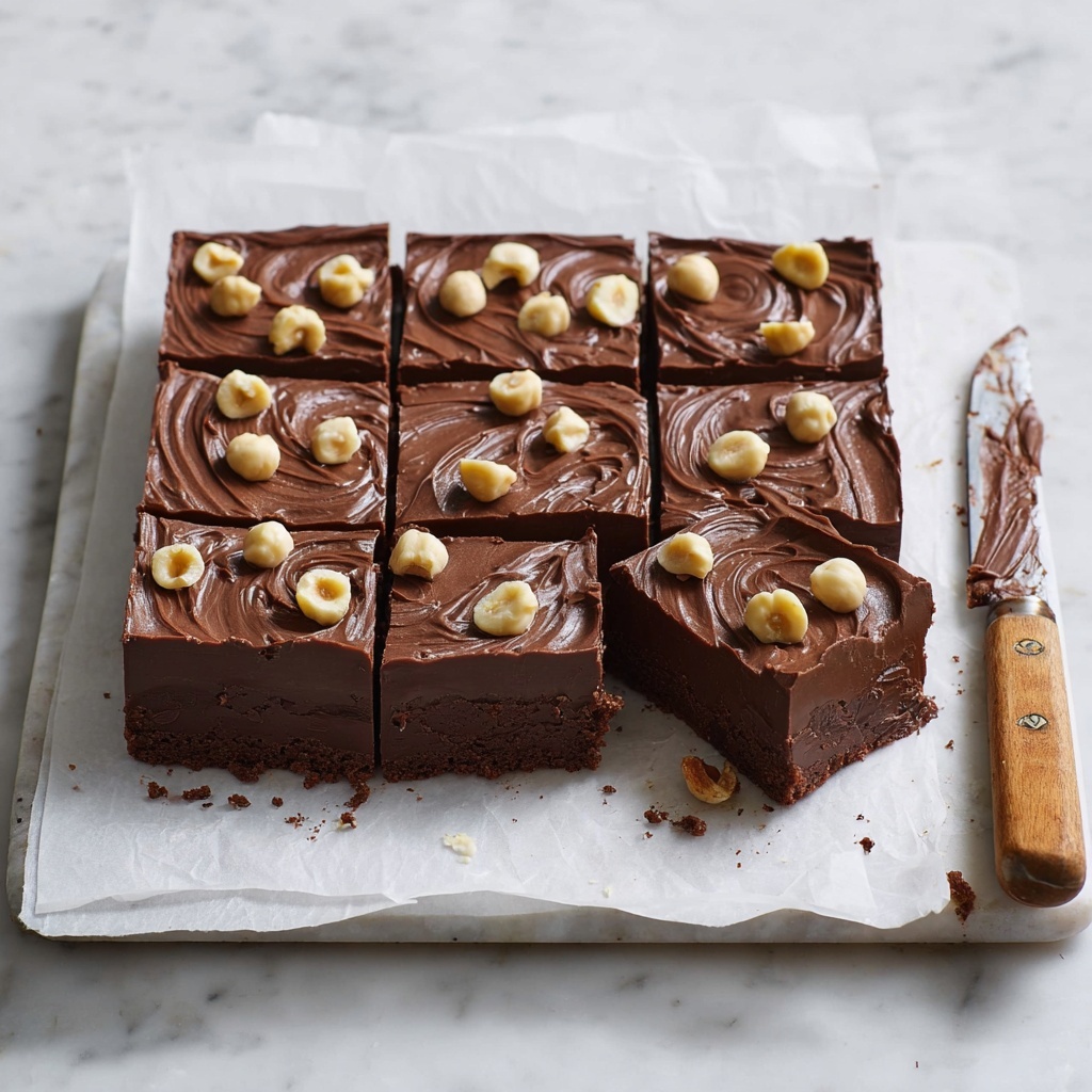 No-Bake Nutella Bars (Vegan) Recipe - Recipe Image