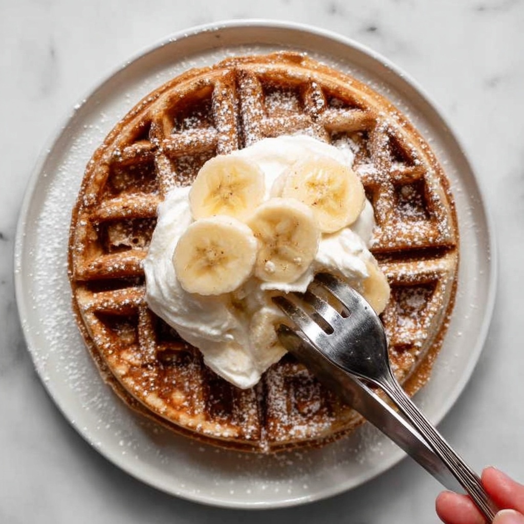 Flourless Banana Oat Waffles Recipe - Recipe Image