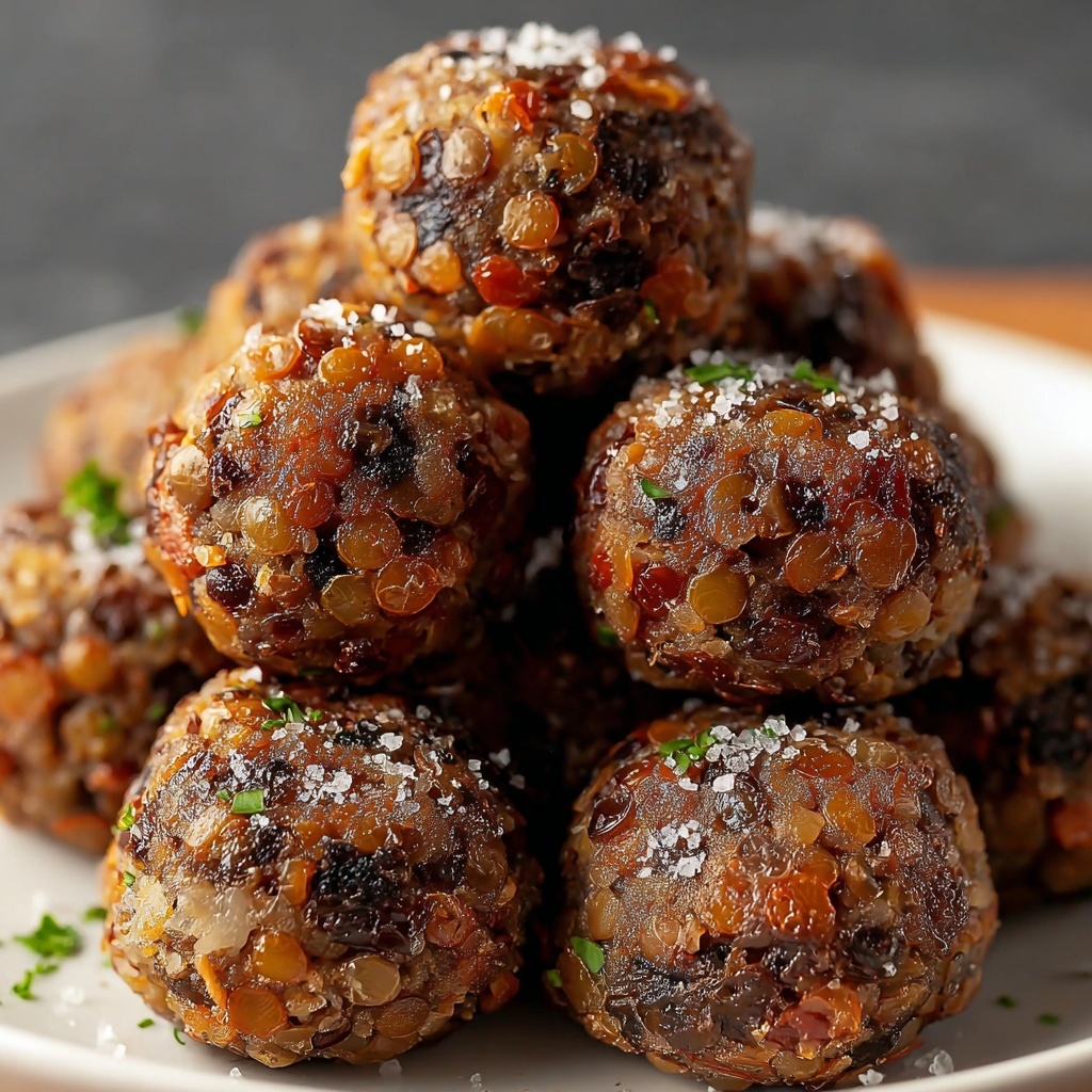 Vegetarian Lentil Meatballs Recipe - Recipe Image