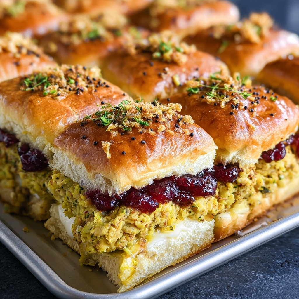 Turkey Cranberry Sliders Recipe - Recipe Image