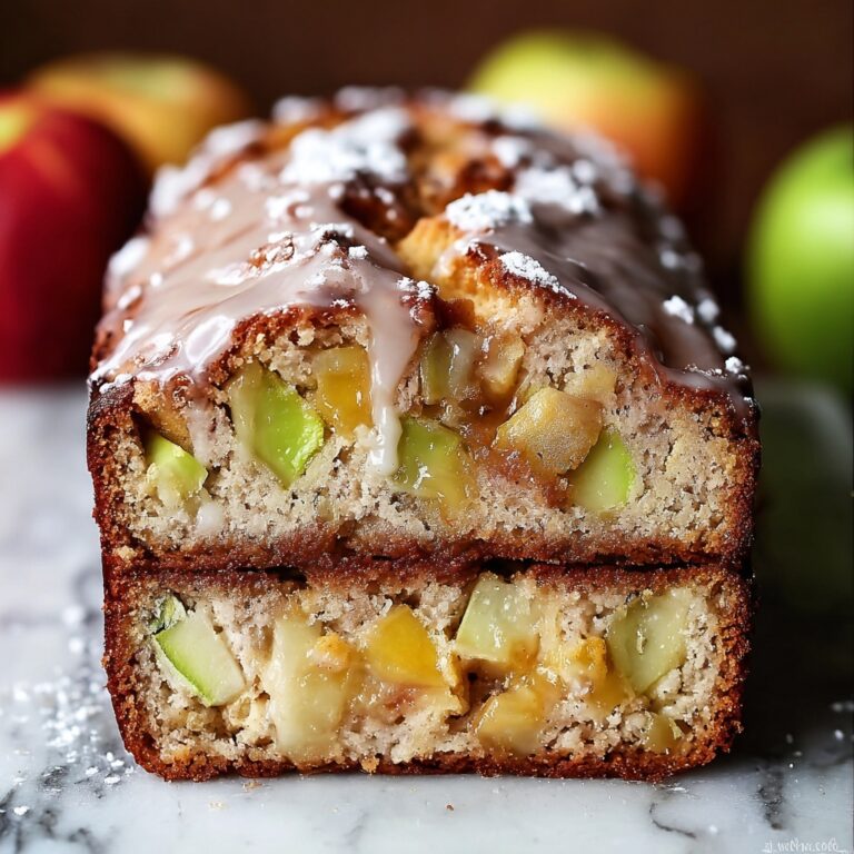 Apple Fritter Bread with Cinnamon and Sweet Glaze Recipe