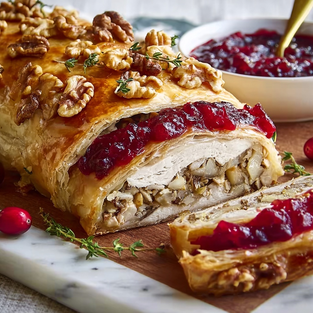 Cranberry Hazelnut Turkey Wellington Recipe - Recipe Image