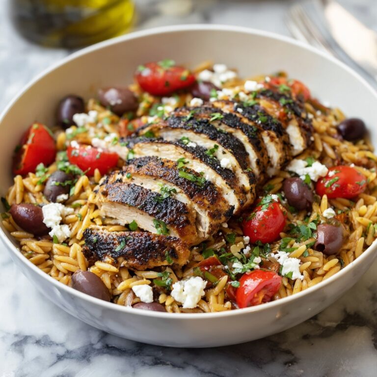 Healthy Mediterranean Chicken Orzo Recipe