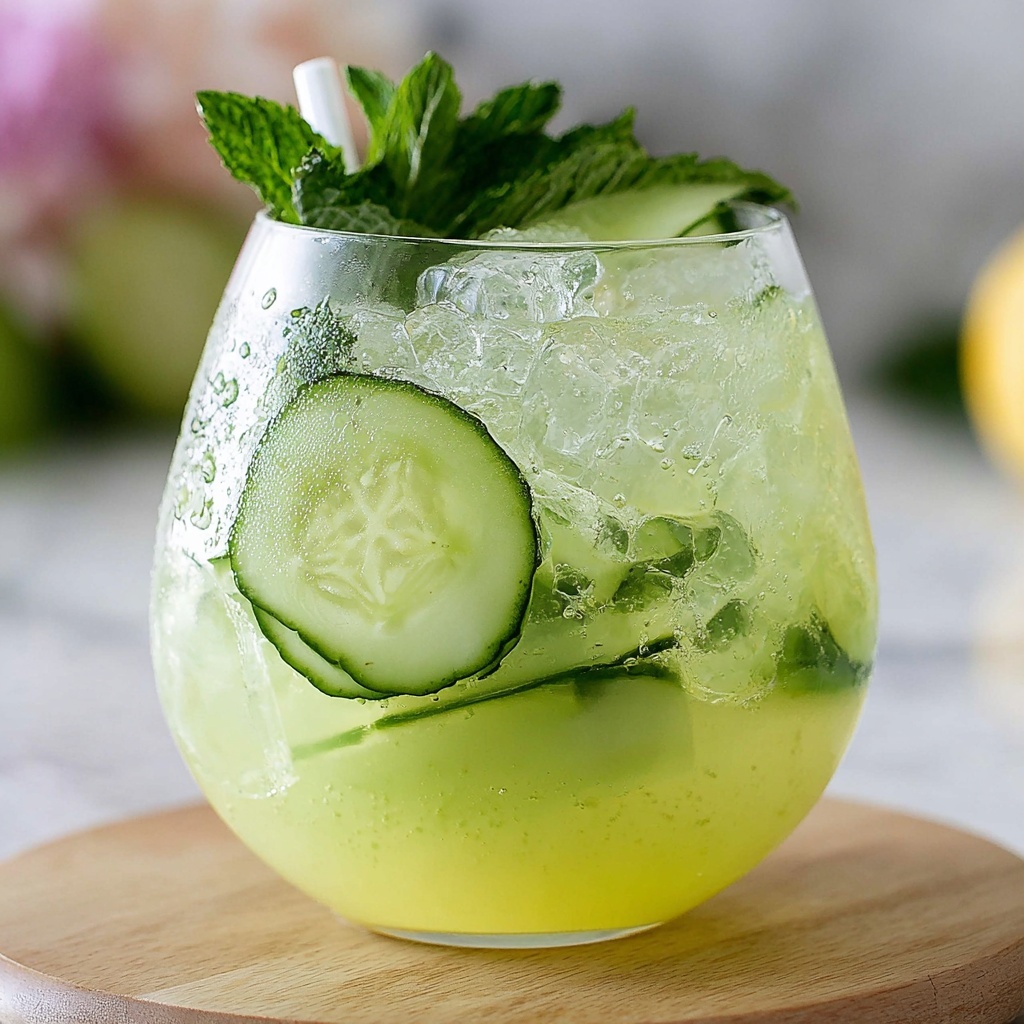 Cucumber Gin Fizz Pops Recipe - Recipe Image