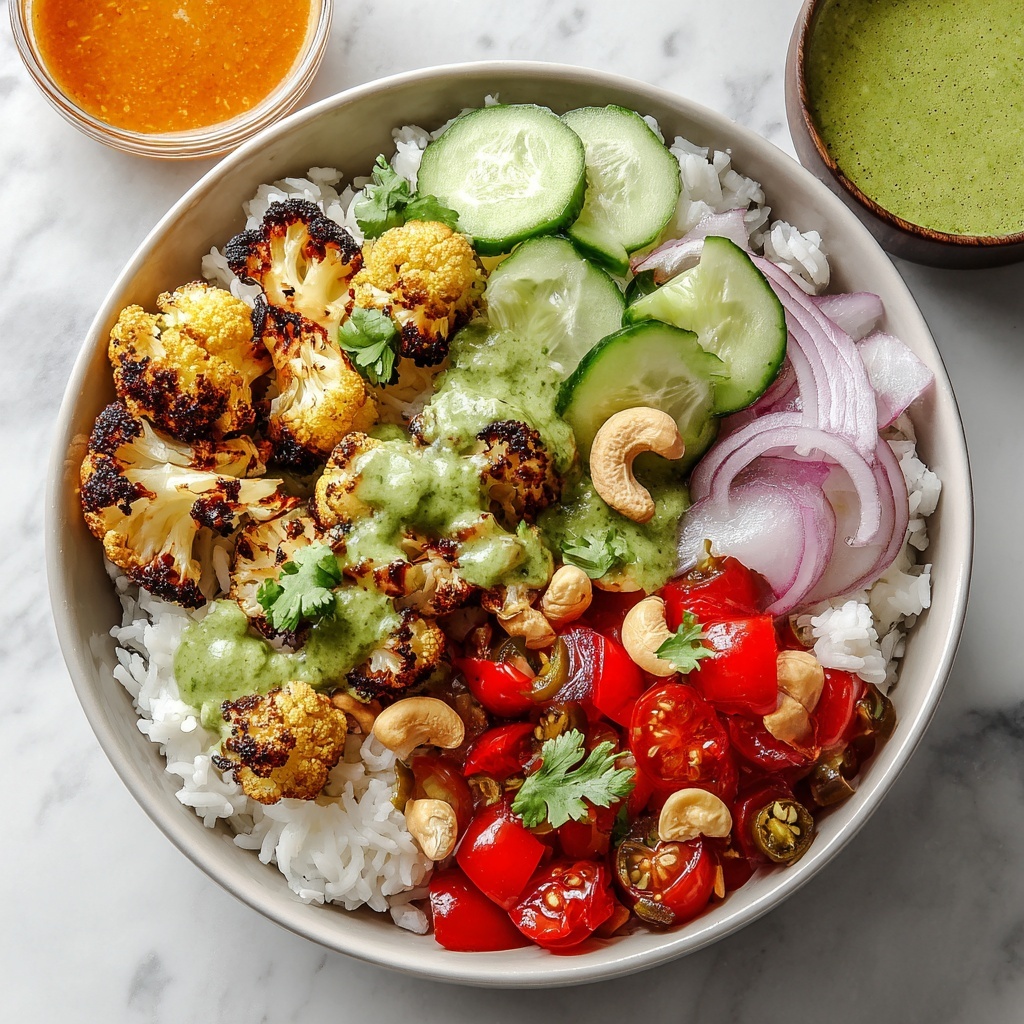 Cauliflower Shawarma Bowls with Green Tahini Sauce Recipe - Recipe Image