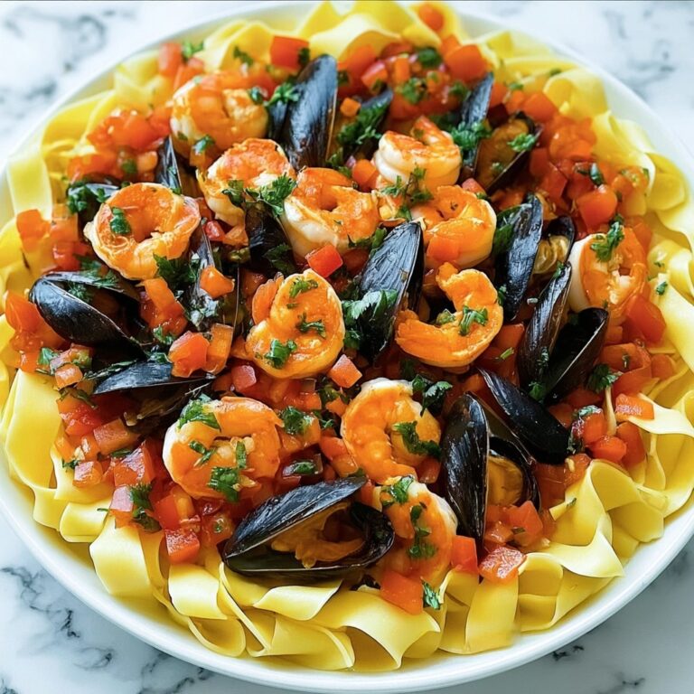 Seafood Pasta with Linguine, Shrimp, and Mussels Recipe