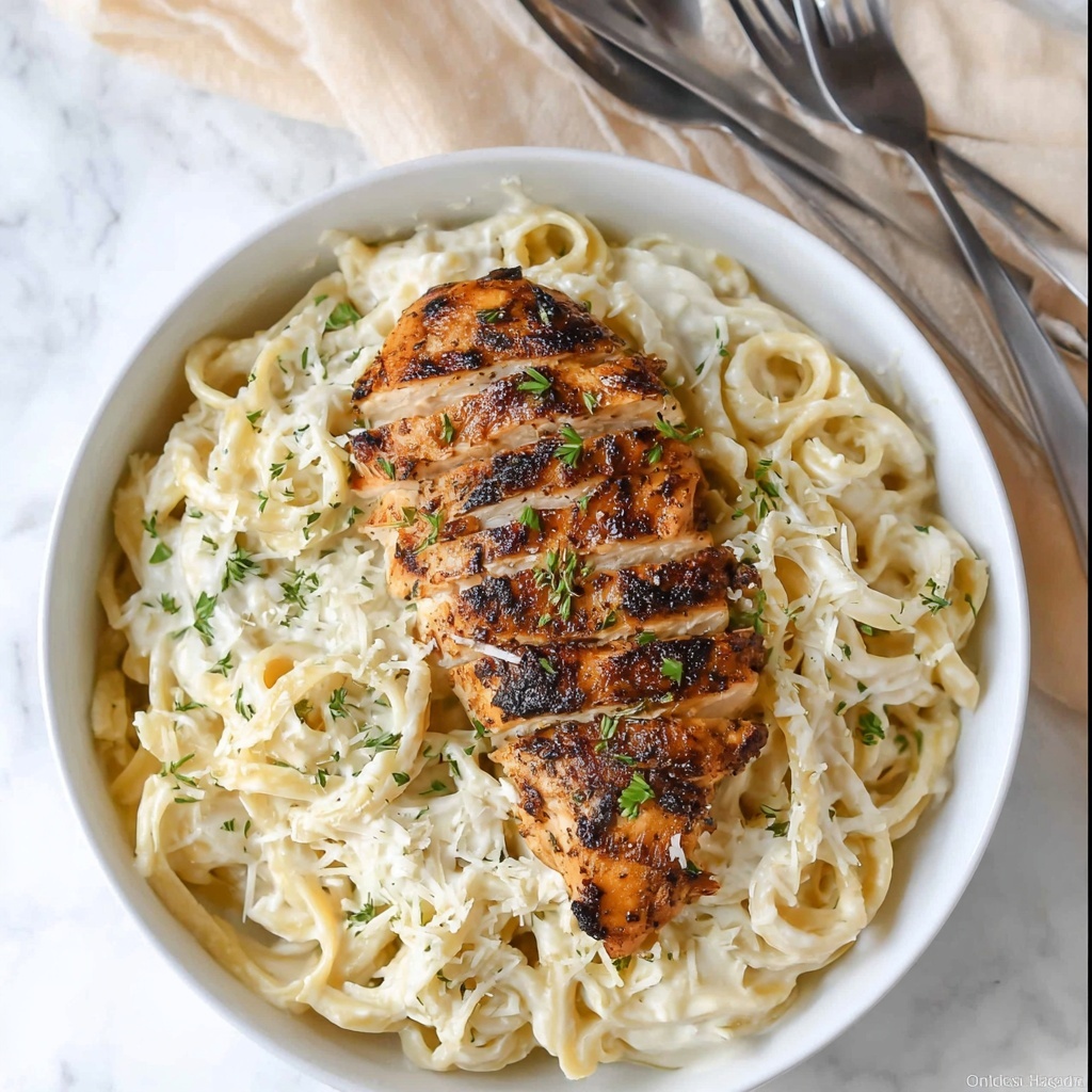 Blackened Chicken Alfredo Recipe - Recipe Image