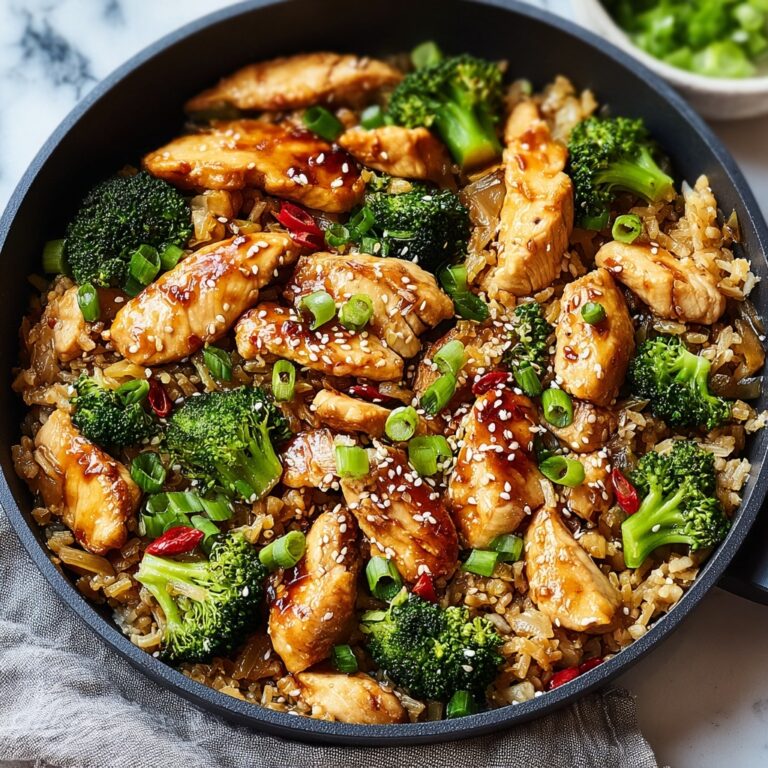 Teriyaki Chicken Skillet Casserole with Broccoli Recipe