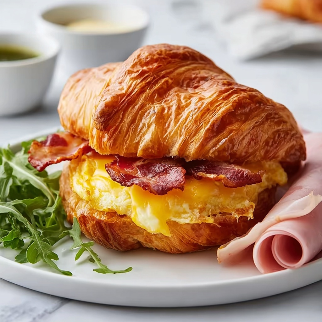Irresistible Croissant Breakfast Sandwiches for a Cozy Morning Recipe - Recipe Image