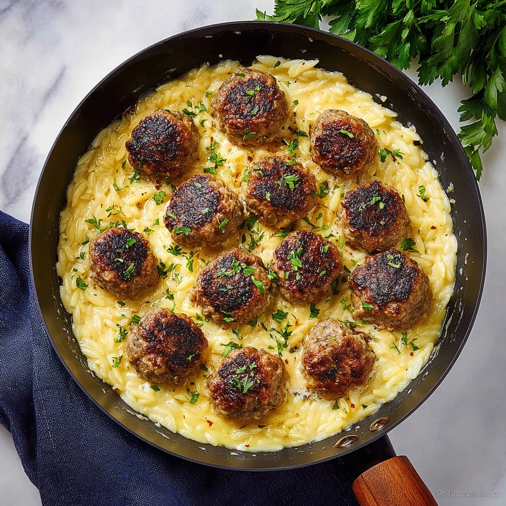 One Pan Chicken Meatballs with Marinara and Mozzarella Recipe - Recipe Image