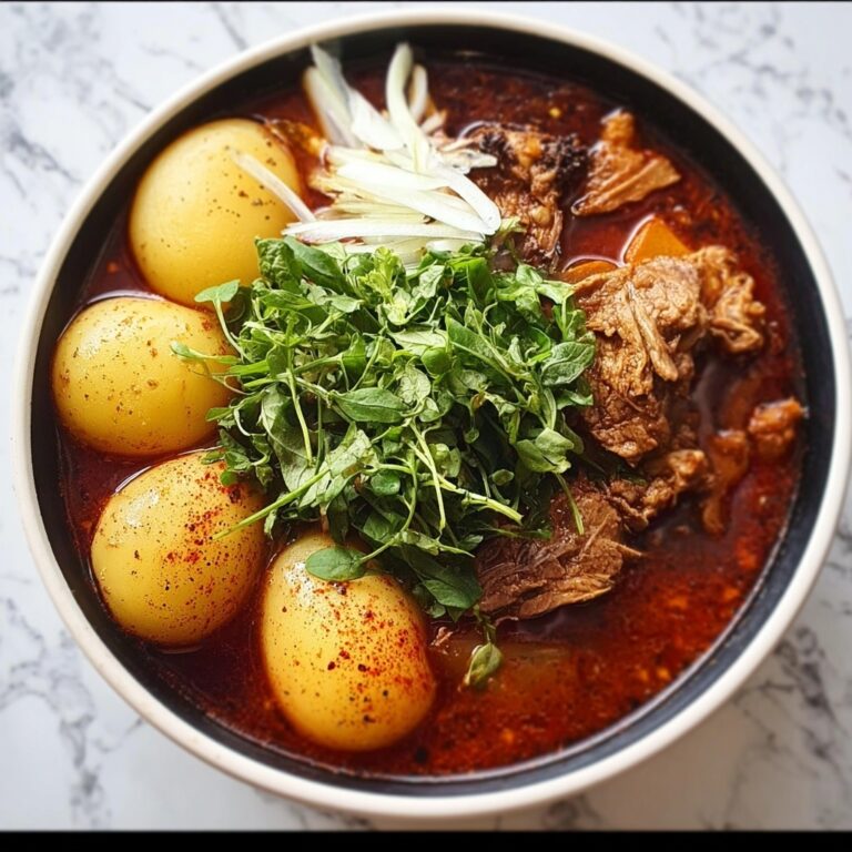 Gamjatang: Spicy Korean Pork Soup with Potatoes and Napa Cabbage Recipe