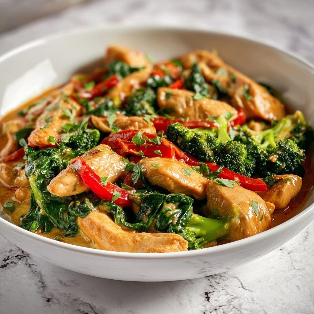 Garlic Chicken with Broccoli Recipe - Recipe Image