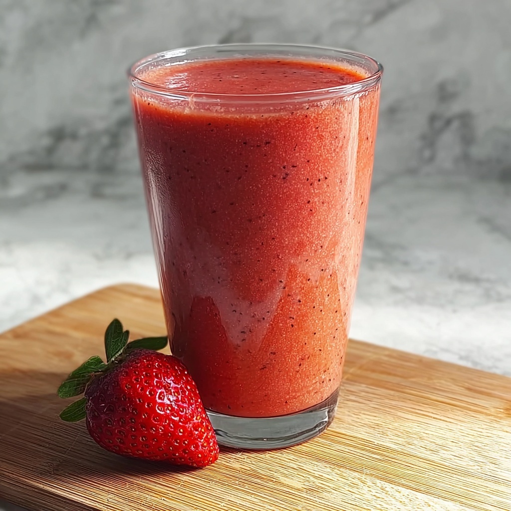 Strawberry Rhubarb Smoothie Recipe - Recipe Image