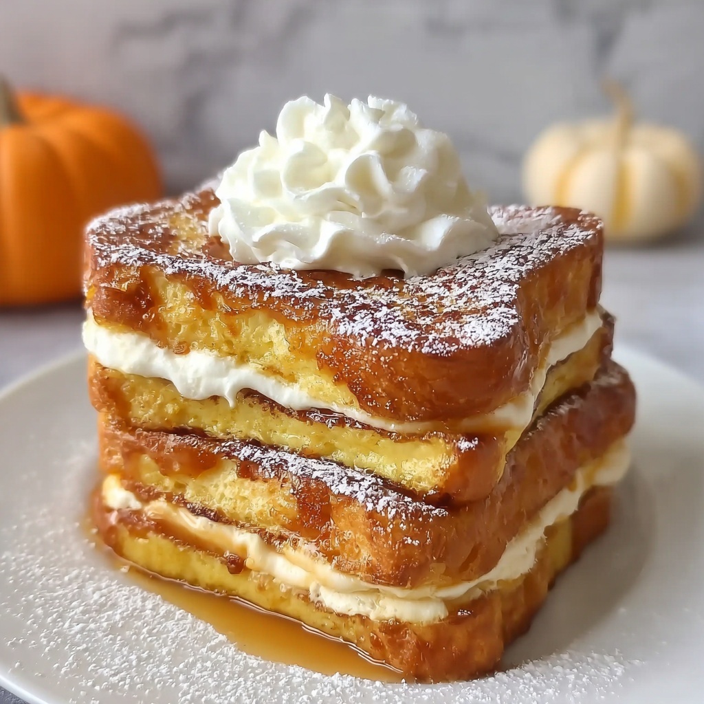 Pumpkin Cream Cheese French Toast Recipe - Recipe Image