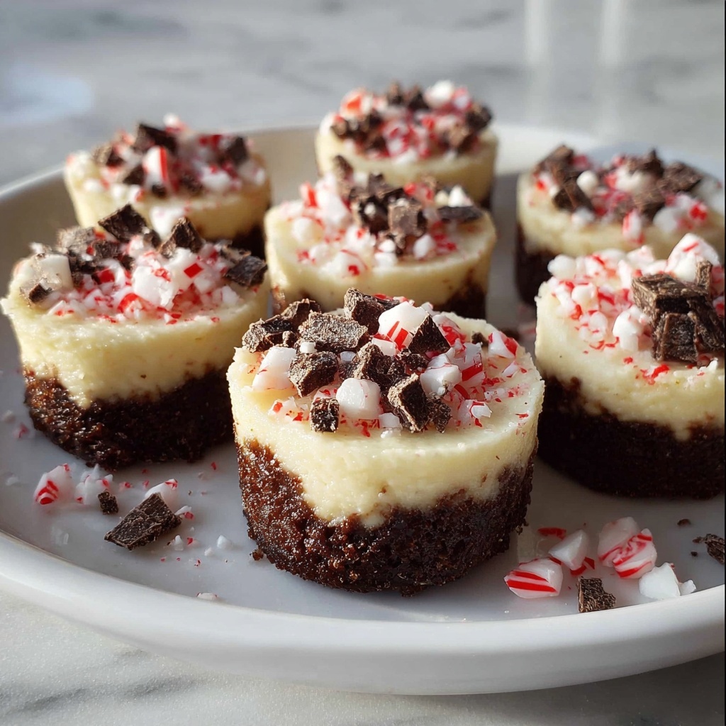 Hot Cocoa Peppermint Cheesecake Bites Recipe - Recipe Image
