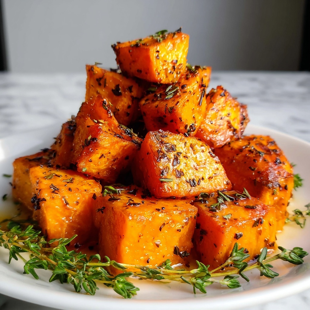 Maple Dijon Roasted Sweet Potatoes Recipe - Recipe Image