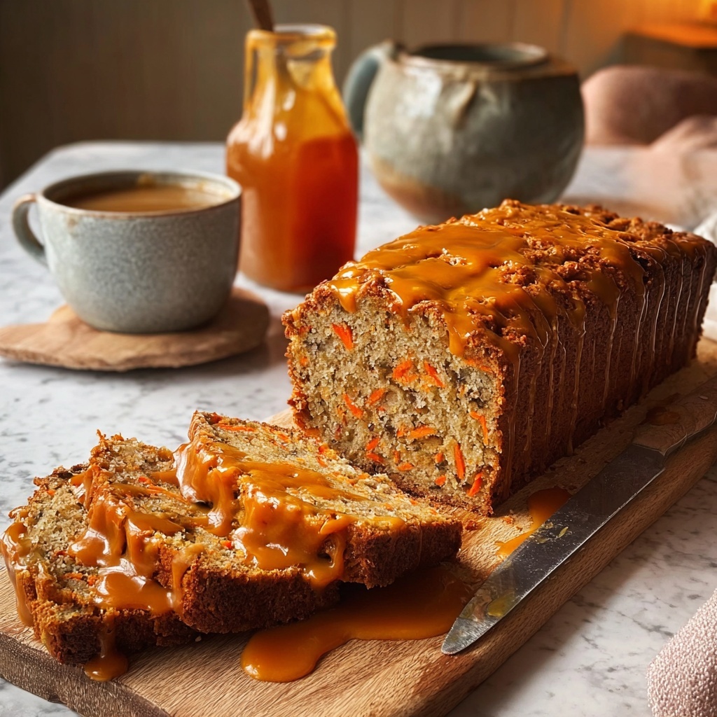 Sticky Date and Carrot Cake Loaf with Ginger Sauce Recipe - Recipe Image