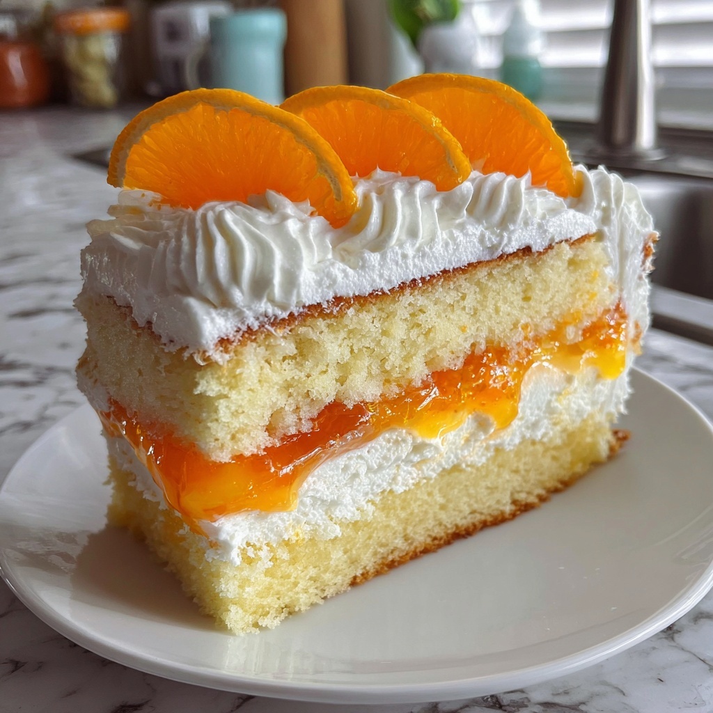 Easy Orange Creamsicle Cake Recipe for Nostalgia Recipe - Recipe Image