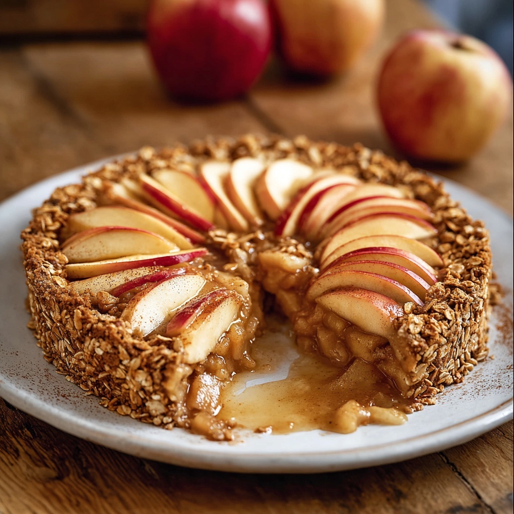 Amish-Style Apple and Cinnamon Baked Oatmeal Recipe - Recipe Image