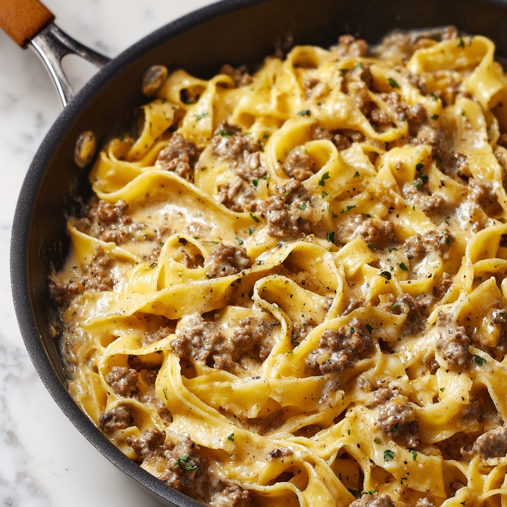 Ground Beef Alfredo Recipe - Recipe Image