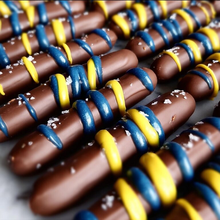 Delicious Chocolate Football Pretzel Rods for Game Day Fun Recipe