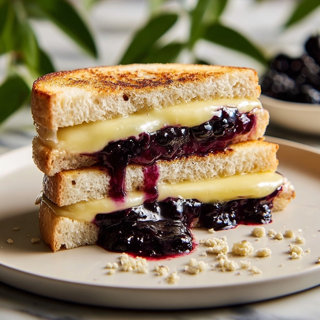 Balsamic Blackberry Bliss Grilled Cheese Recipe - Recipe Image