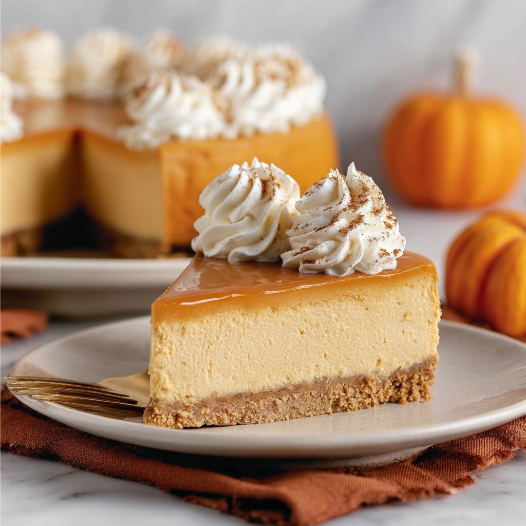 No-Bake Pumpkin Cheesecake Recipe - Recipe Image