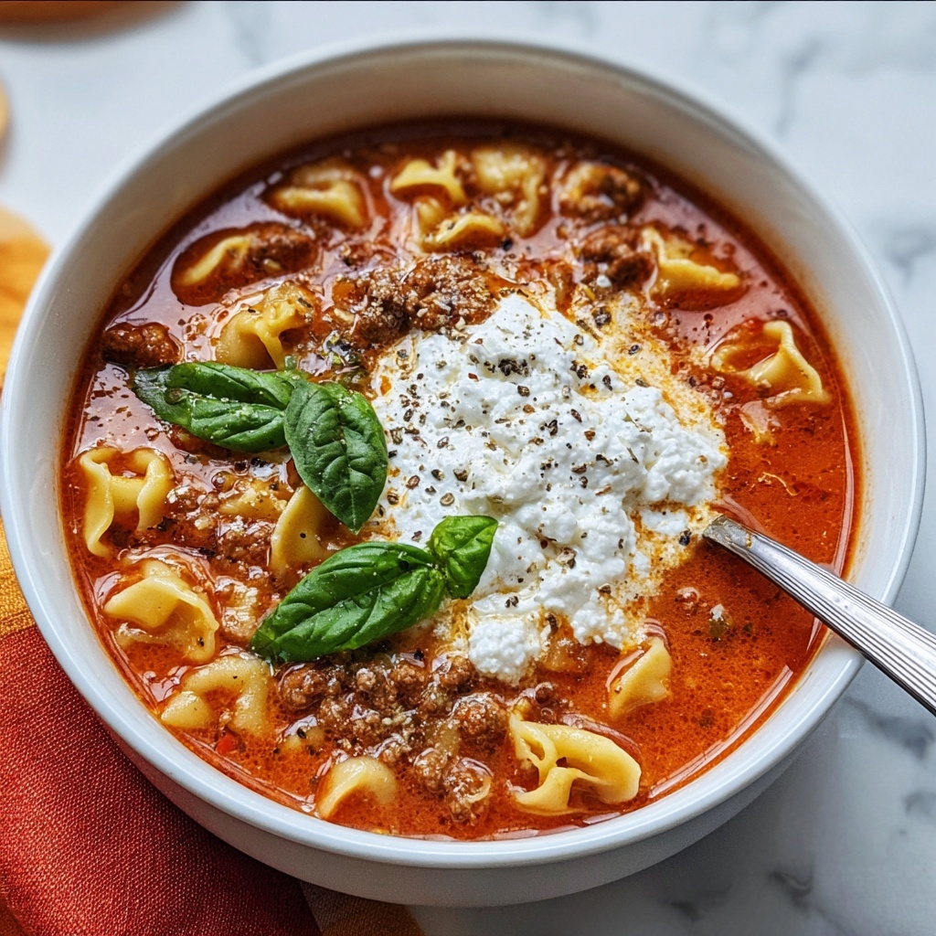 Easy Lasagna Soup Recipe - Recipe Image