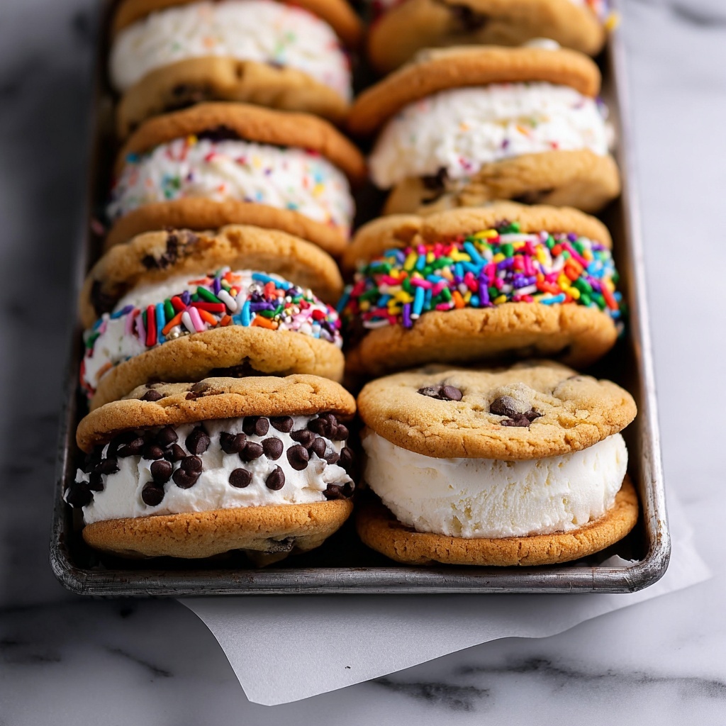 Ice Cream Cookie Sandwiches Recipe - Recipe Image