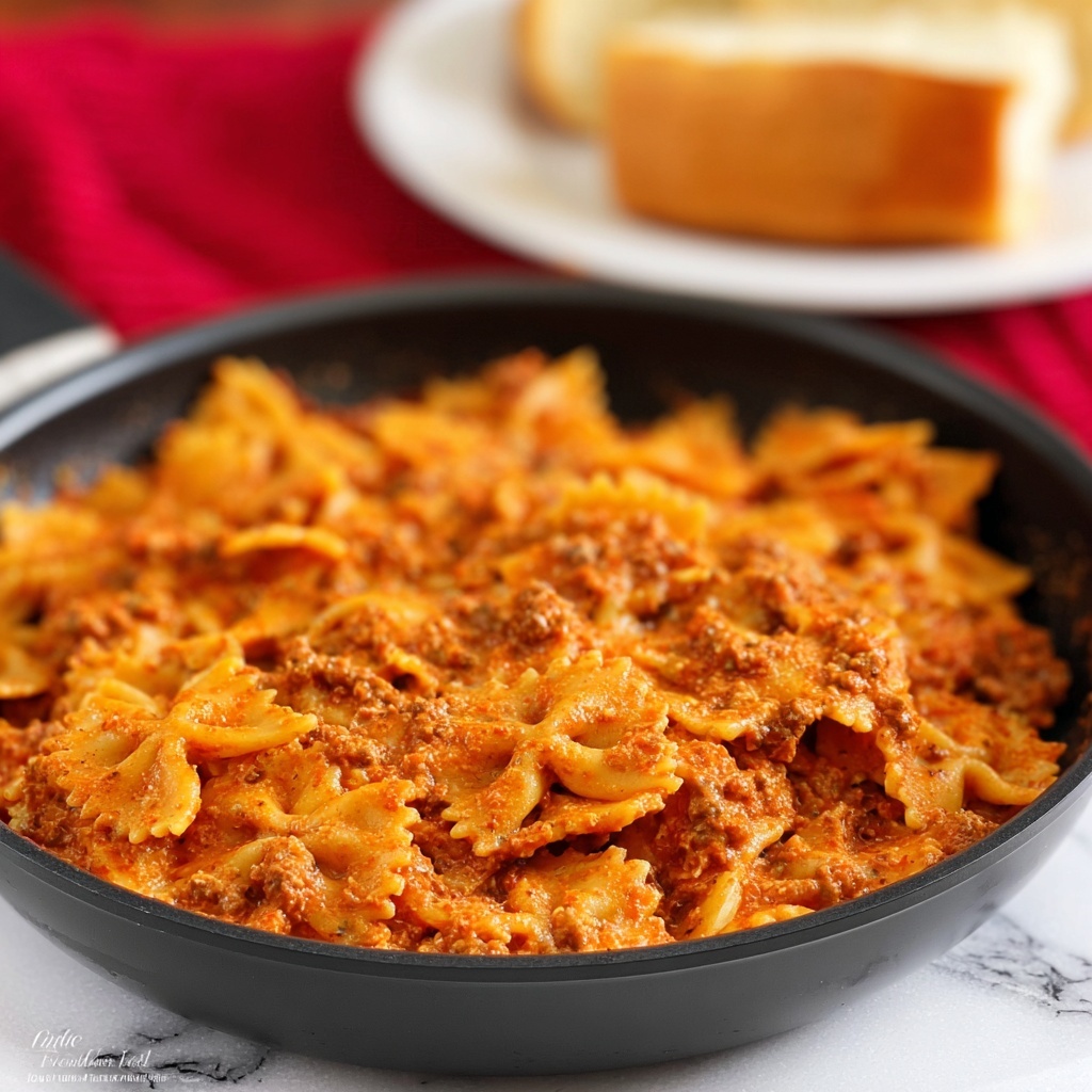 Bowtie Skillet Lasagna Recipe - Recipe Image