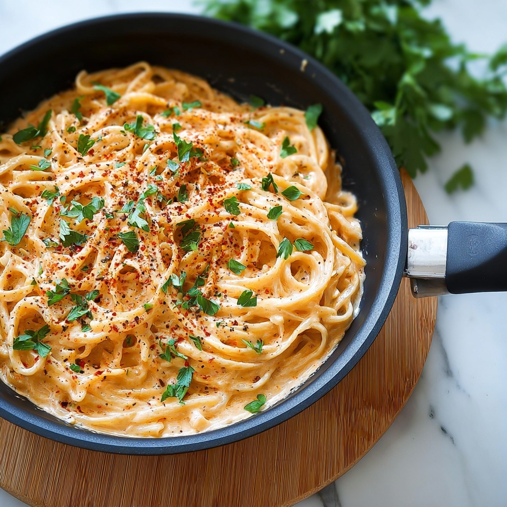 Creamy Red Pepper Alfredo Sauce Recipe - Recipe Image
