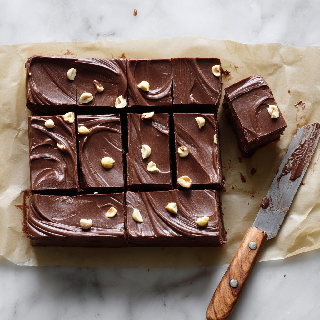 No-Bake Nutella Bars (Vegan) Recipe - Recipe Image