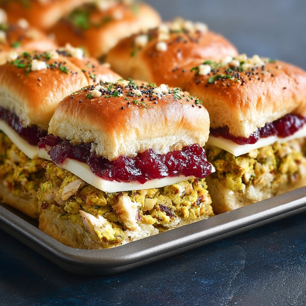 Turkey Cranberry Sliders Recipe - Recipe Image