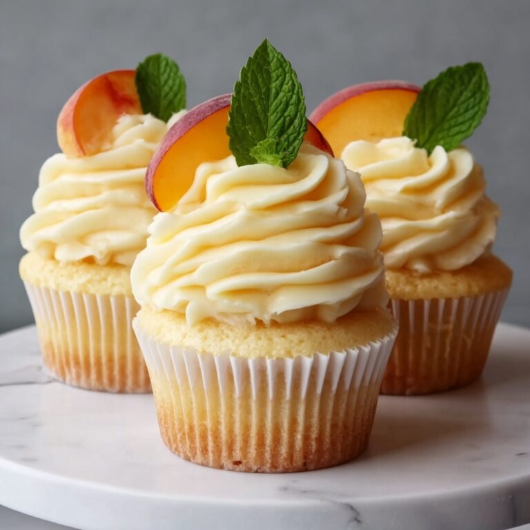 Honey Peach Cream Cheese Cupcakes Recipe