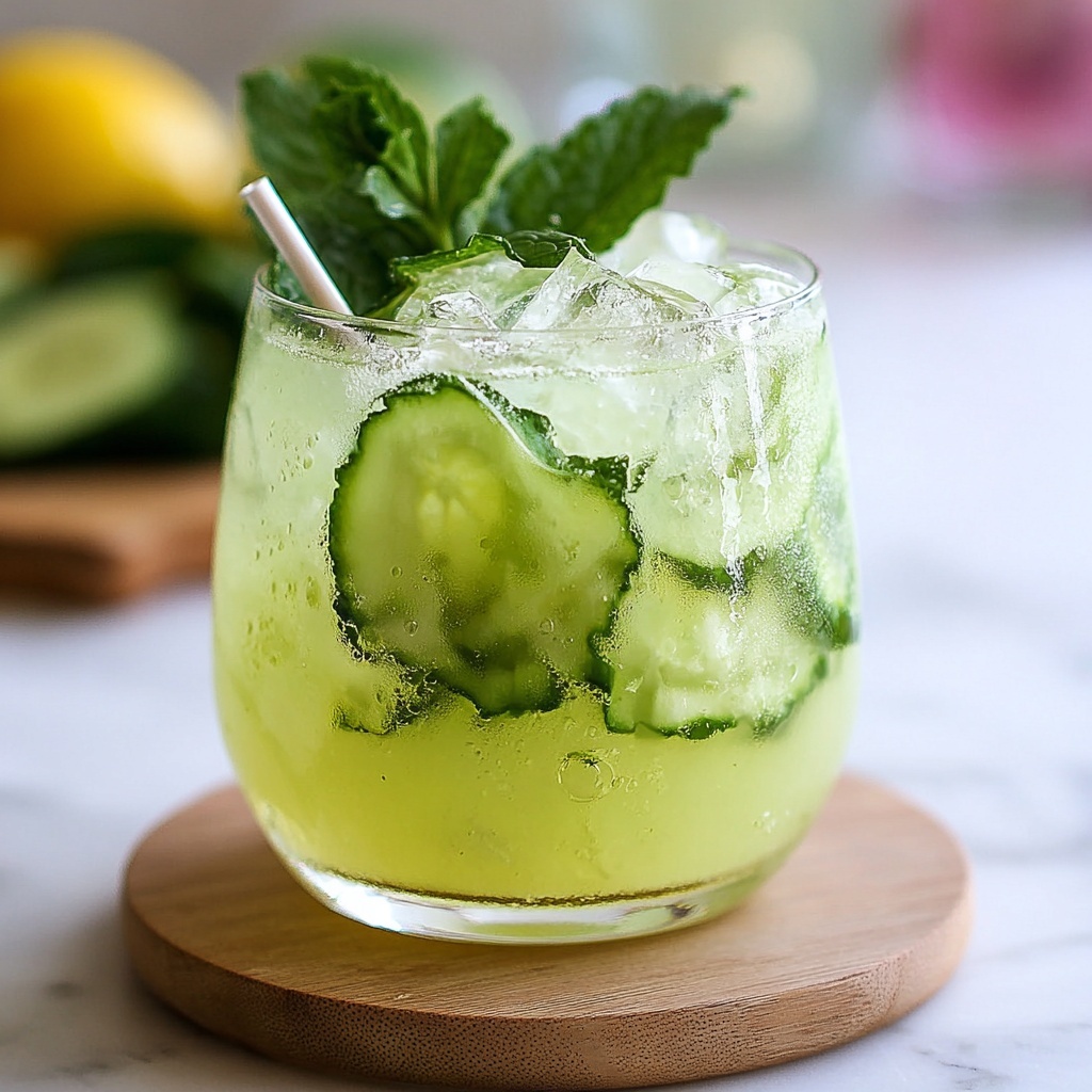 Cucumber Gin Fizz Pops Recipe - Recipe Image