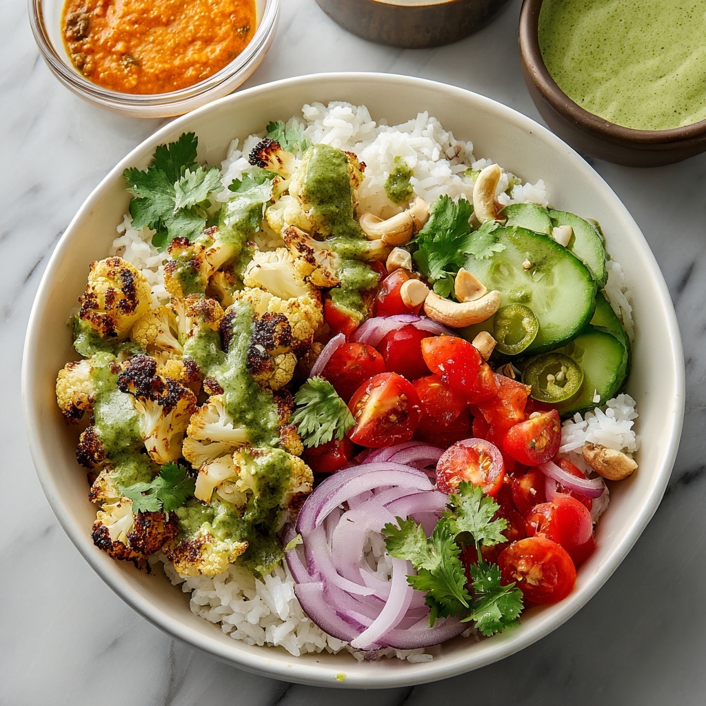 Cauliflower Shawarma Bowls with Green Tahini Sauce Recipe - Recipe Image