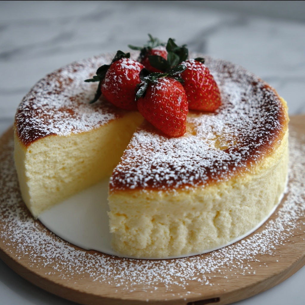 Japanese Cotton Cheesecake: Discover Its Fluffy Secrets! Recipe - Recipe Image