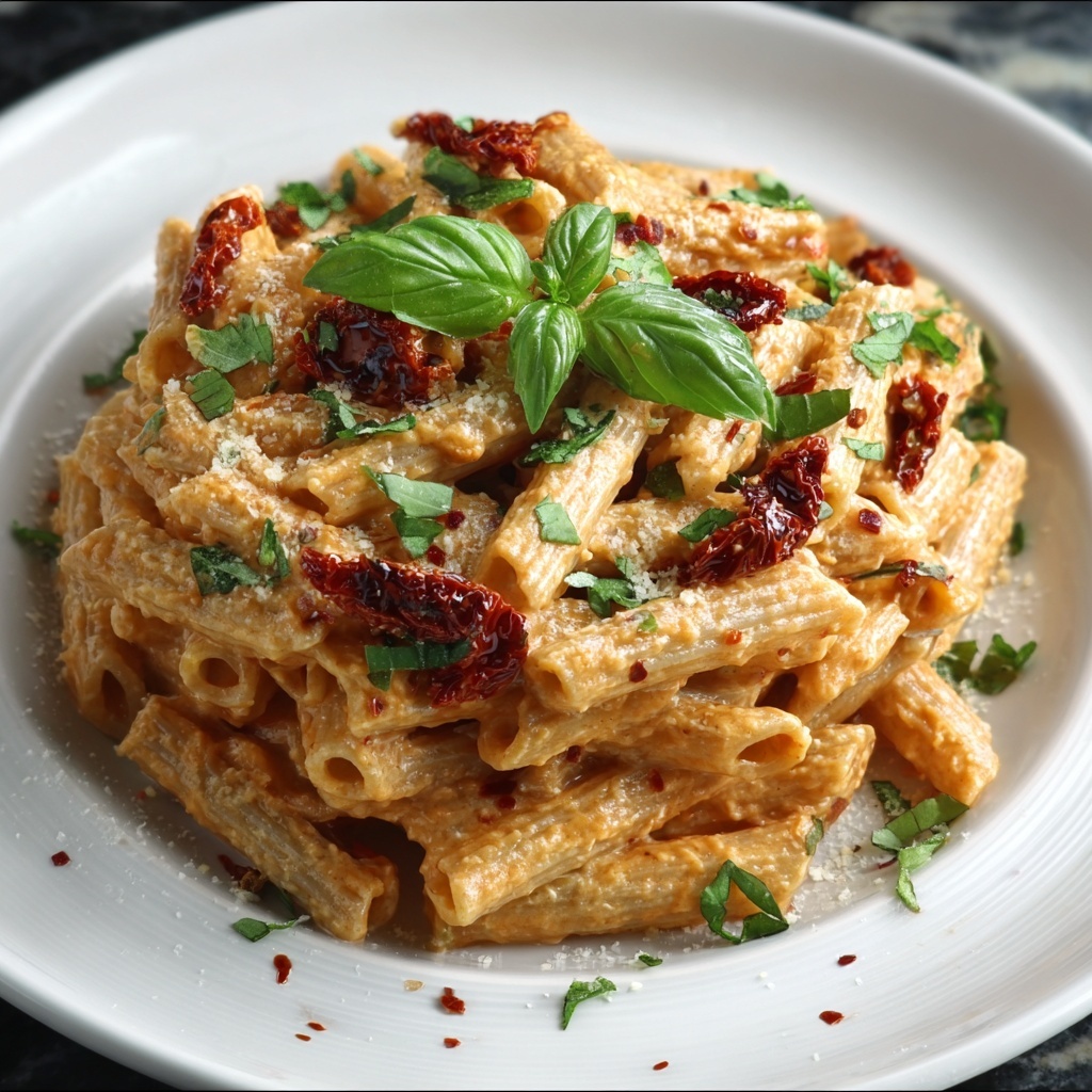 The Best One-Pan Sun-Dried Tomato Pasta for Dinner Delight Recipe - Recipe Image