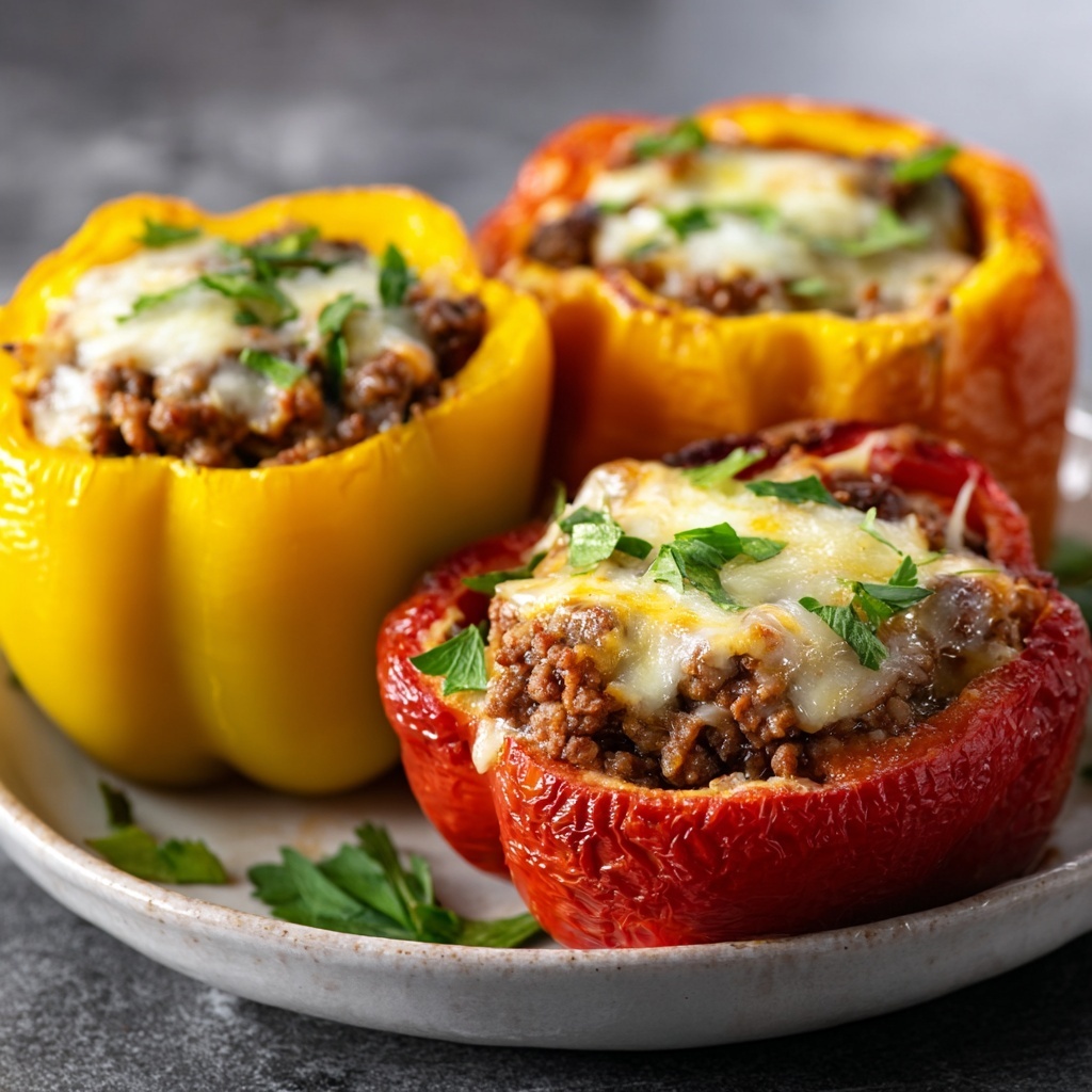 South African Bobotie-Stuffed Peppers Recipe - Recipe Image