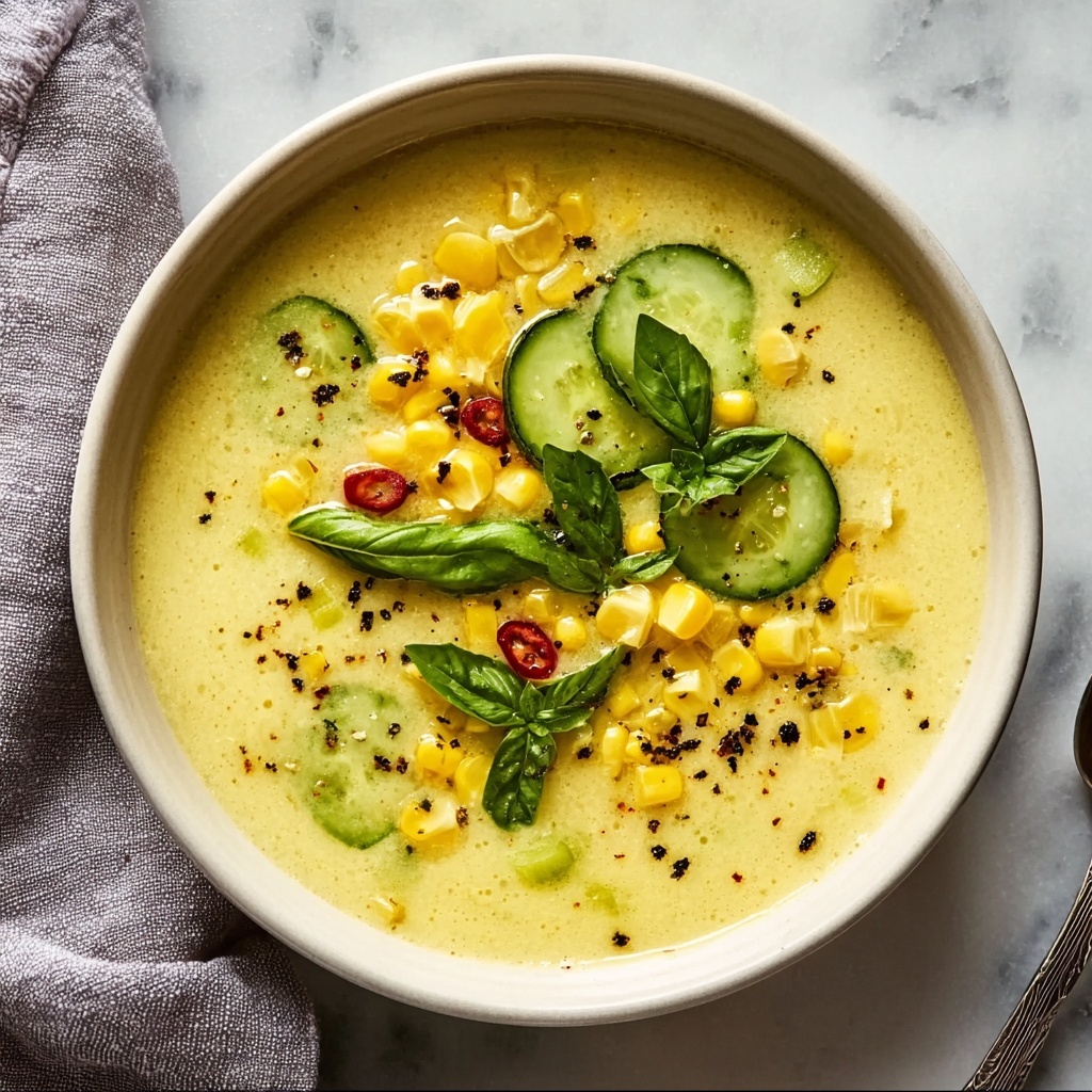 Chilled Summer Corn Soup Recipe - Recipe Image